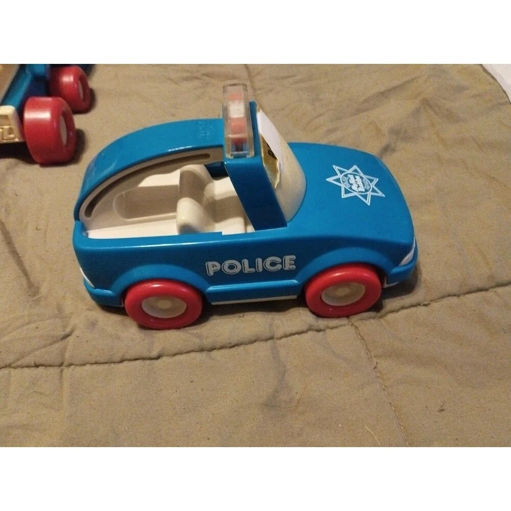 My First Buddy - Buddy L Toy Lot 1980s Scooper, Pumper, Police Patrol, 3 Buddies